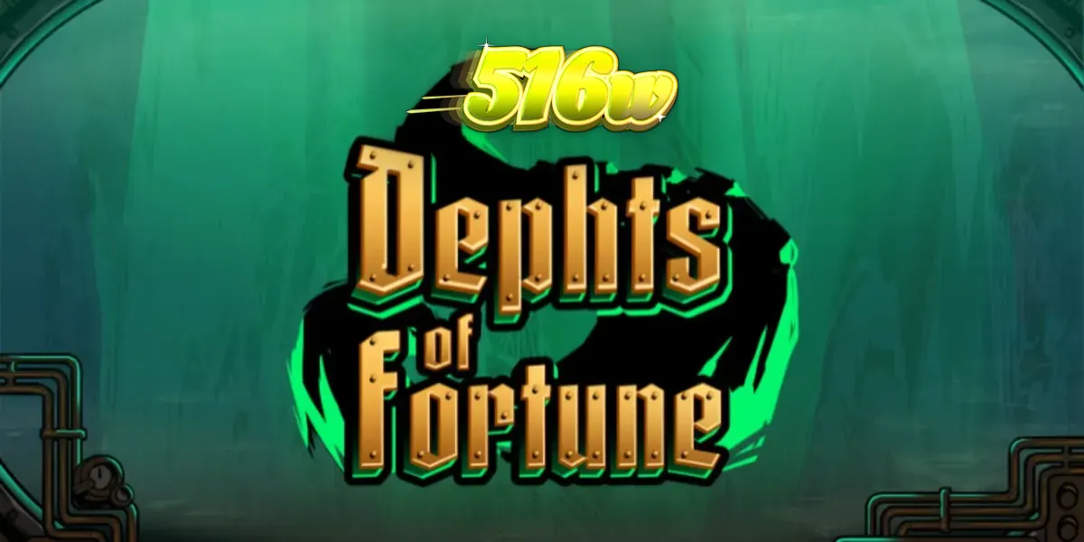 Interface do jogo de slot Depths of Fortune com tema steampunk subaquático